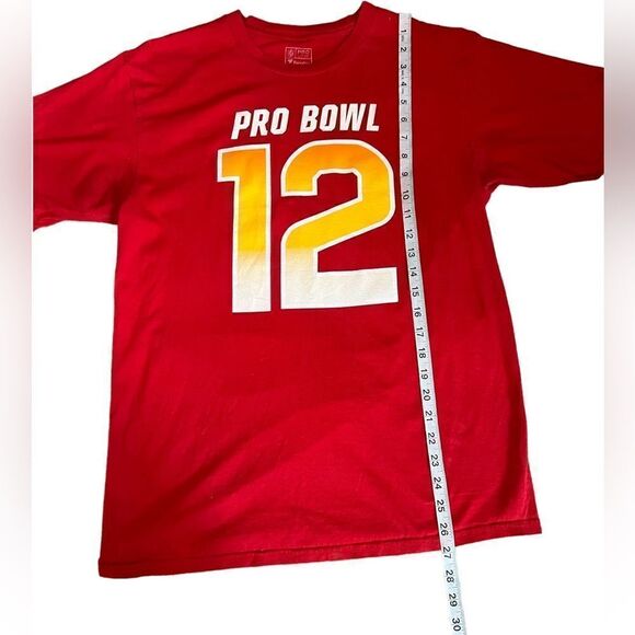 MENS PRO LINE Brady Graphic Red Tee Shirt M - Picture 5 of 7